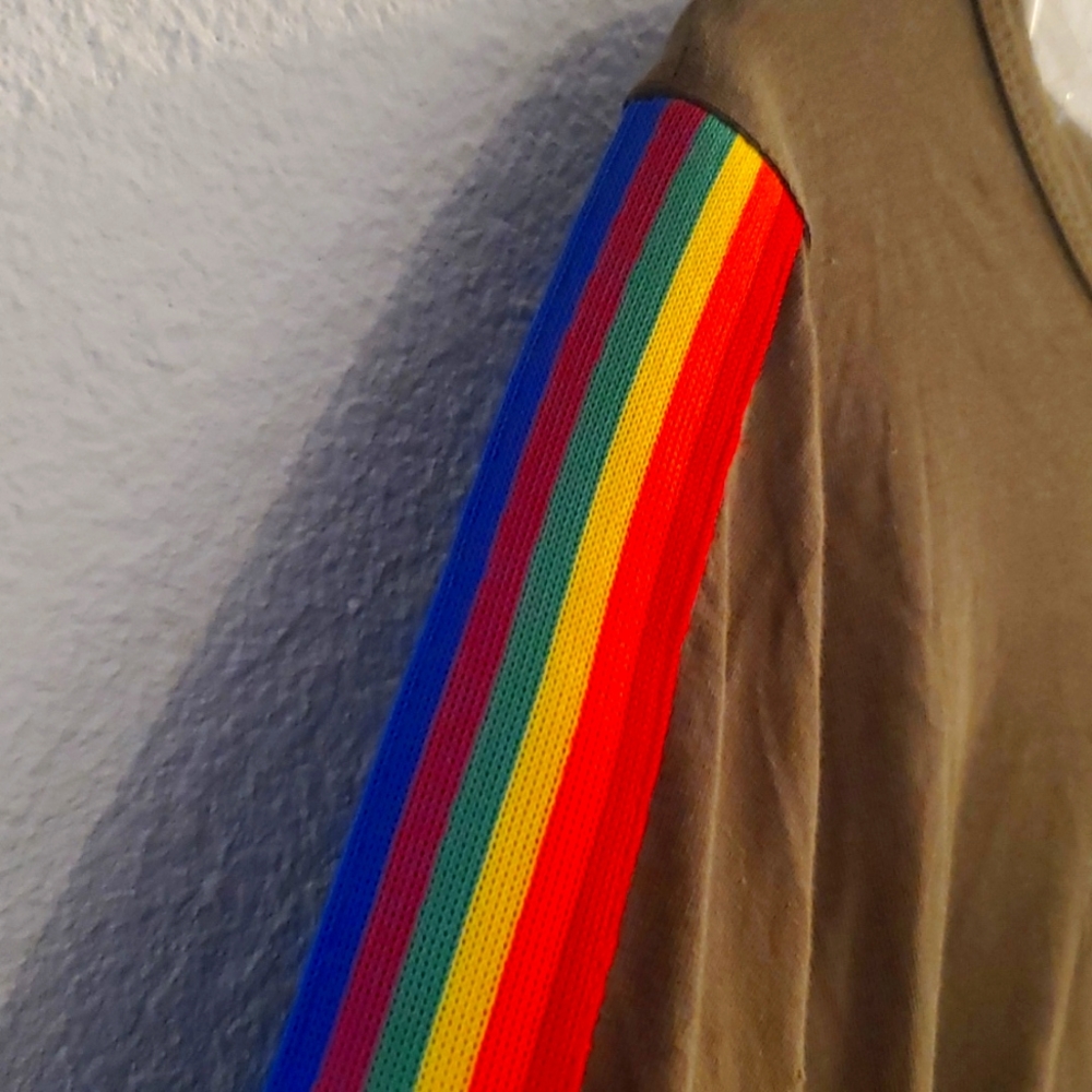 3X CROP LONG SLEEVED PRIDE BY FASHION NOVA